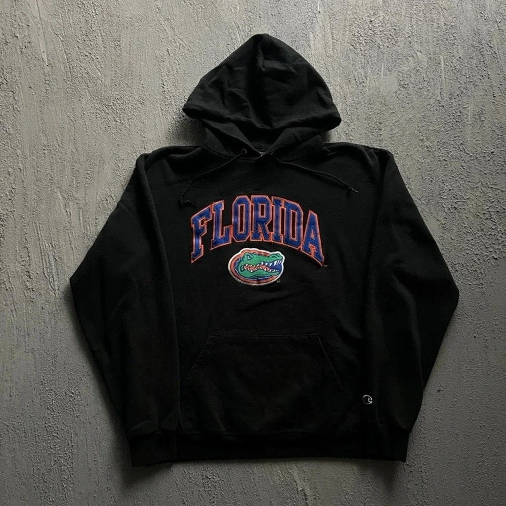 Vintage Florida Gators Hoodie Large Black 2000s Champion - Picture 1 of 9
